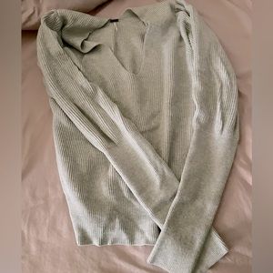 Free people gray vneck sweater